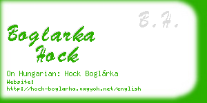 boglarka hock business card