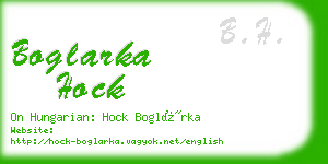 boglarka hock business card